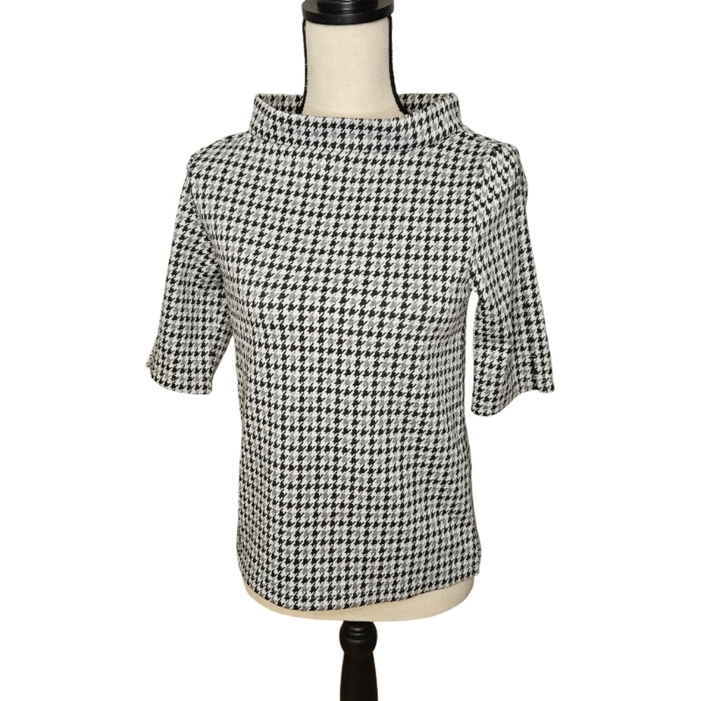 NWT - Ann Taylor Factory Black and Gray Top - Picture 2 of 10
